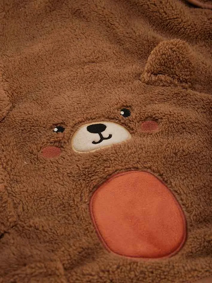 دينوكيدس بطانية قطيفة دب دمية للأطفال